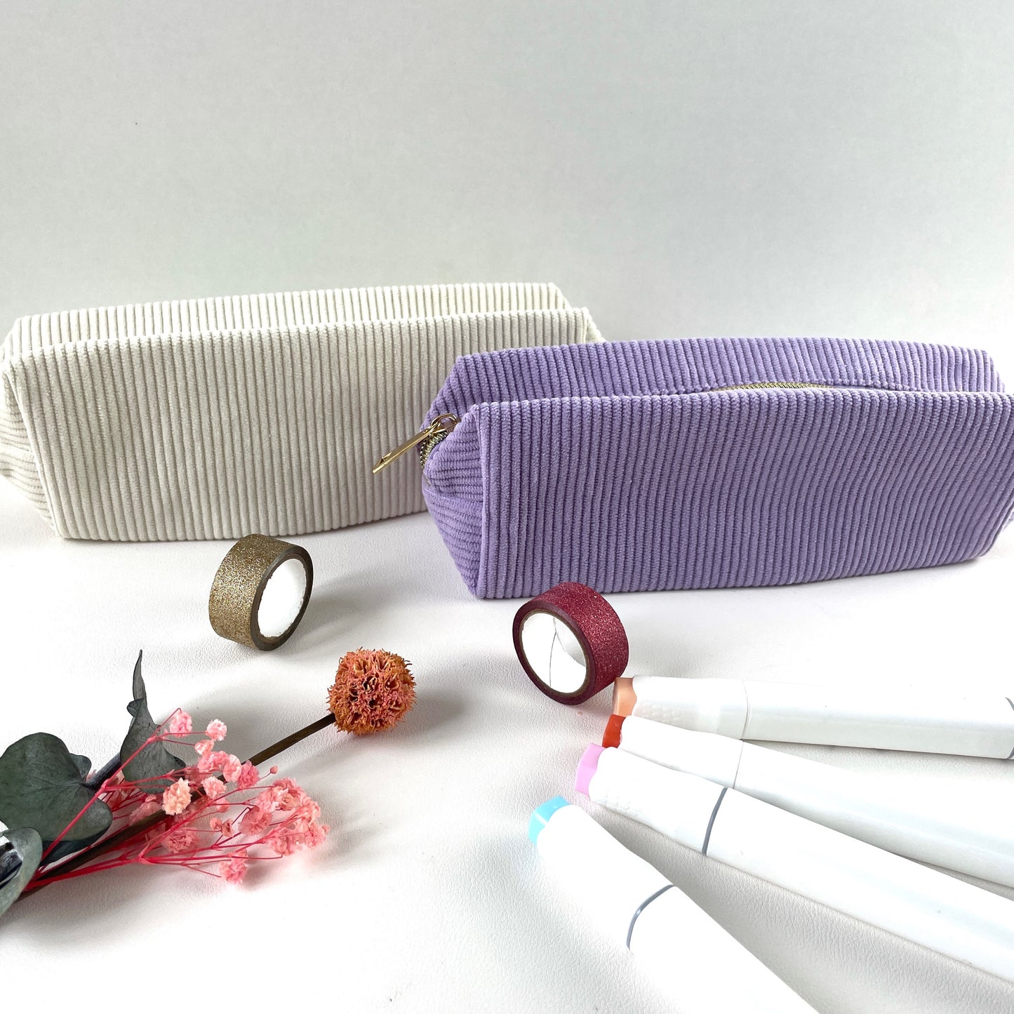 Corduroy Stiftetasche Federtasche