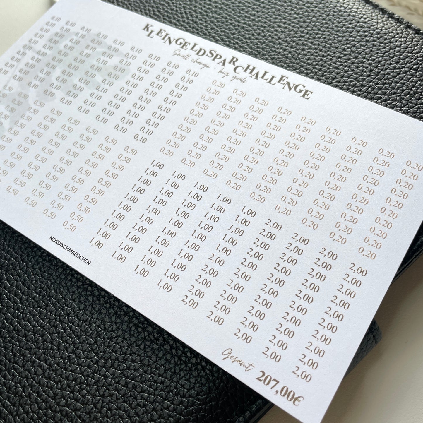 Kleingeld Sparchallenge | A5