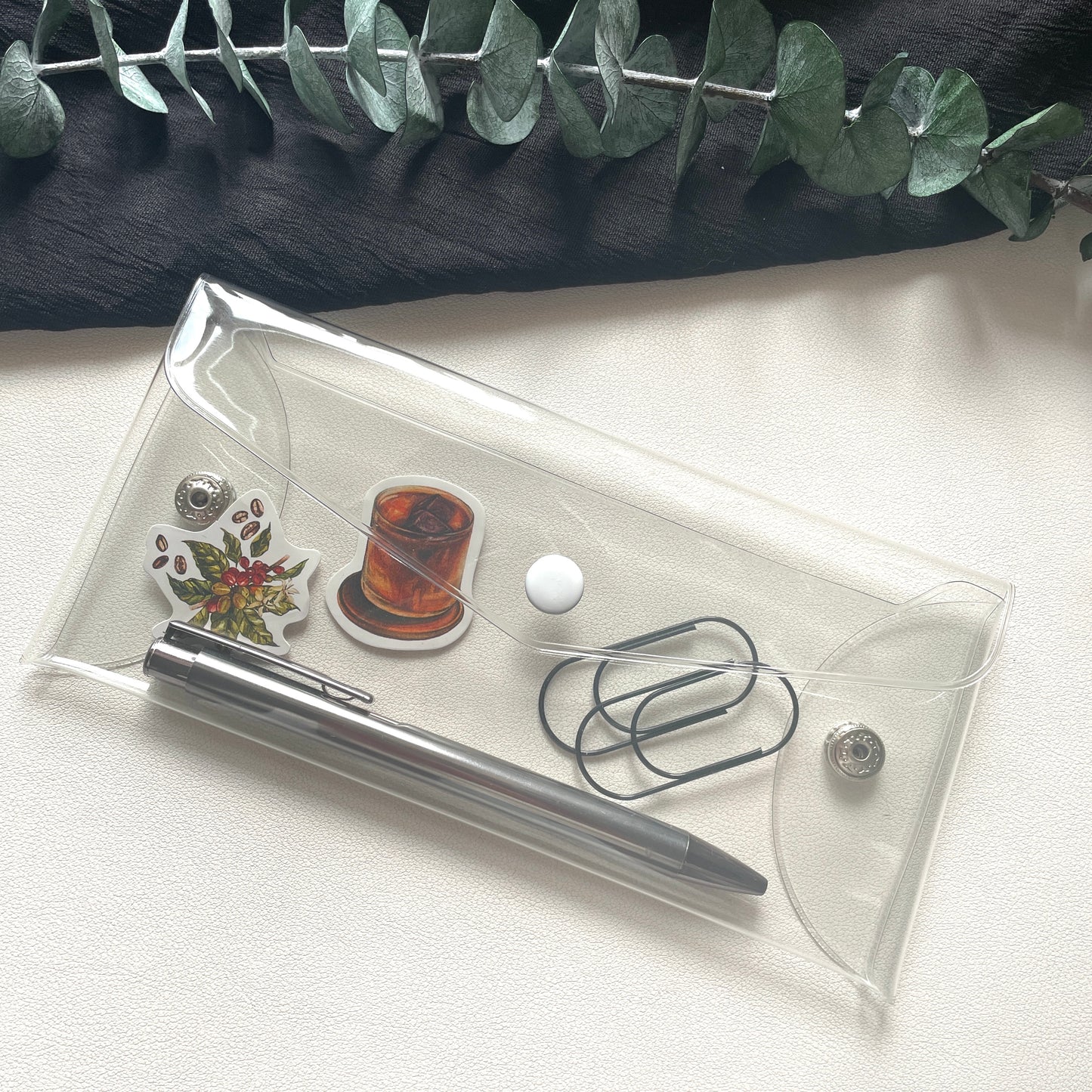 Transparentes Federmäppchen