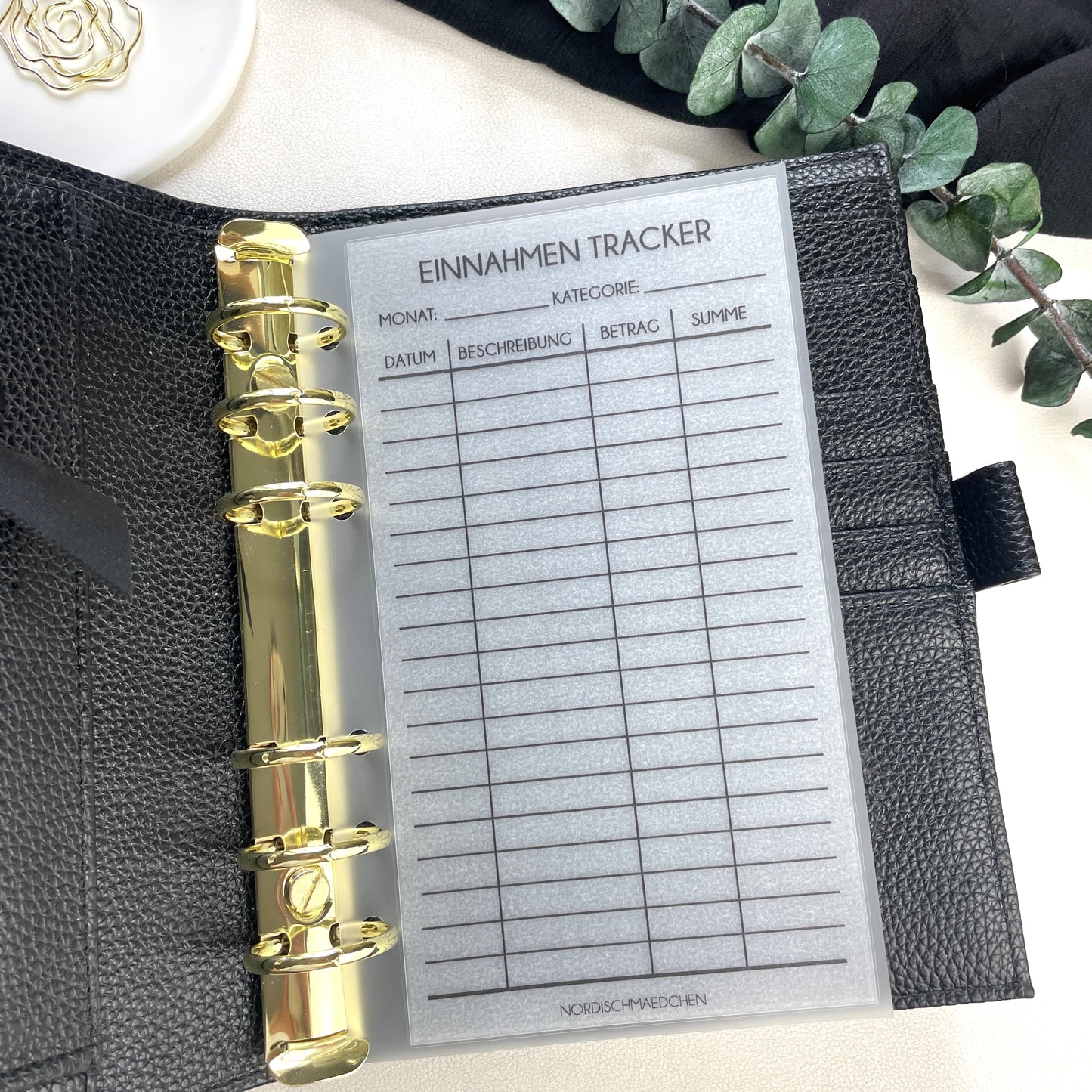 Einnahmen Tracker wiederverwendbar | A5/A6