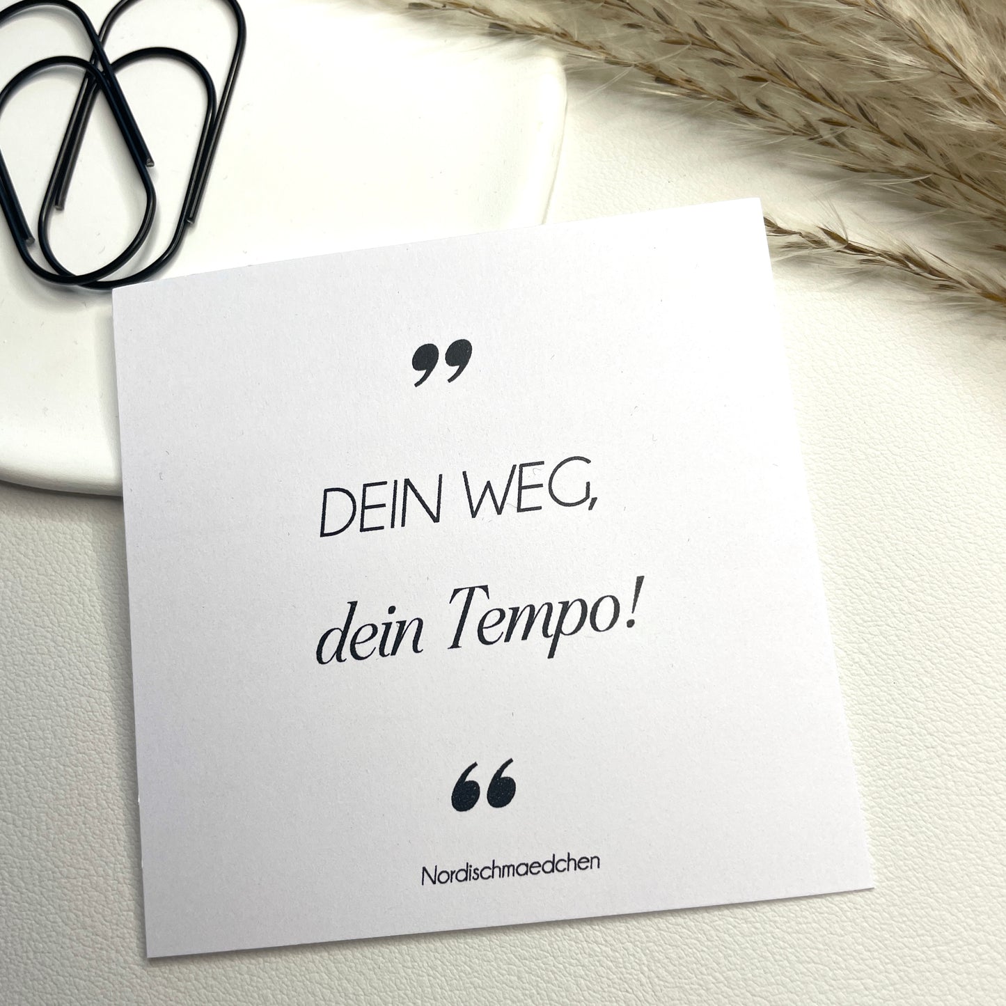 Affirmationskarte | Dein Weg, dein Tempo!