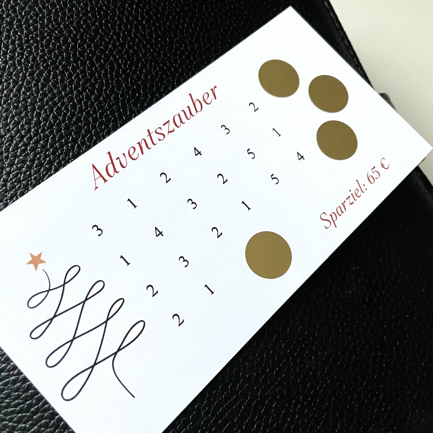 Weihnachts-Rubbel-Sparchallenge | A6