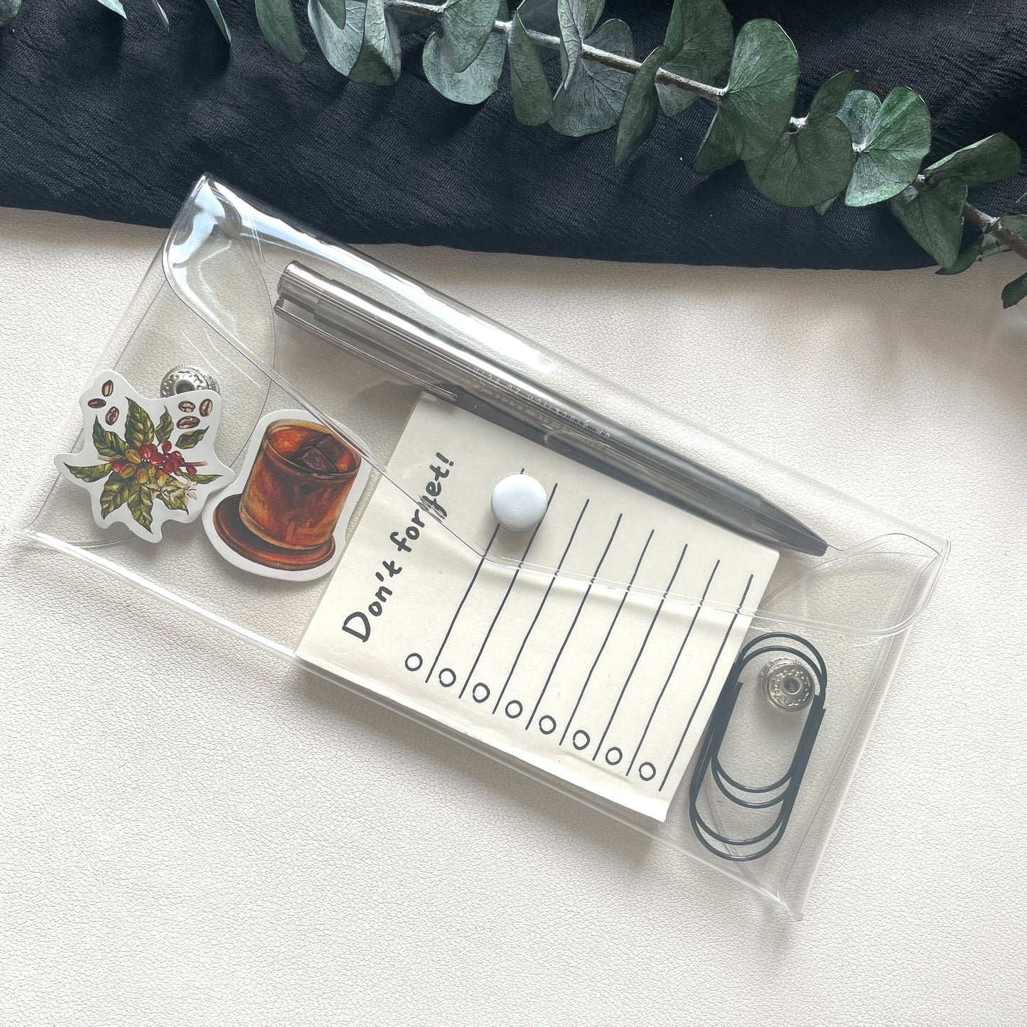 Transparentes Federmäppchen