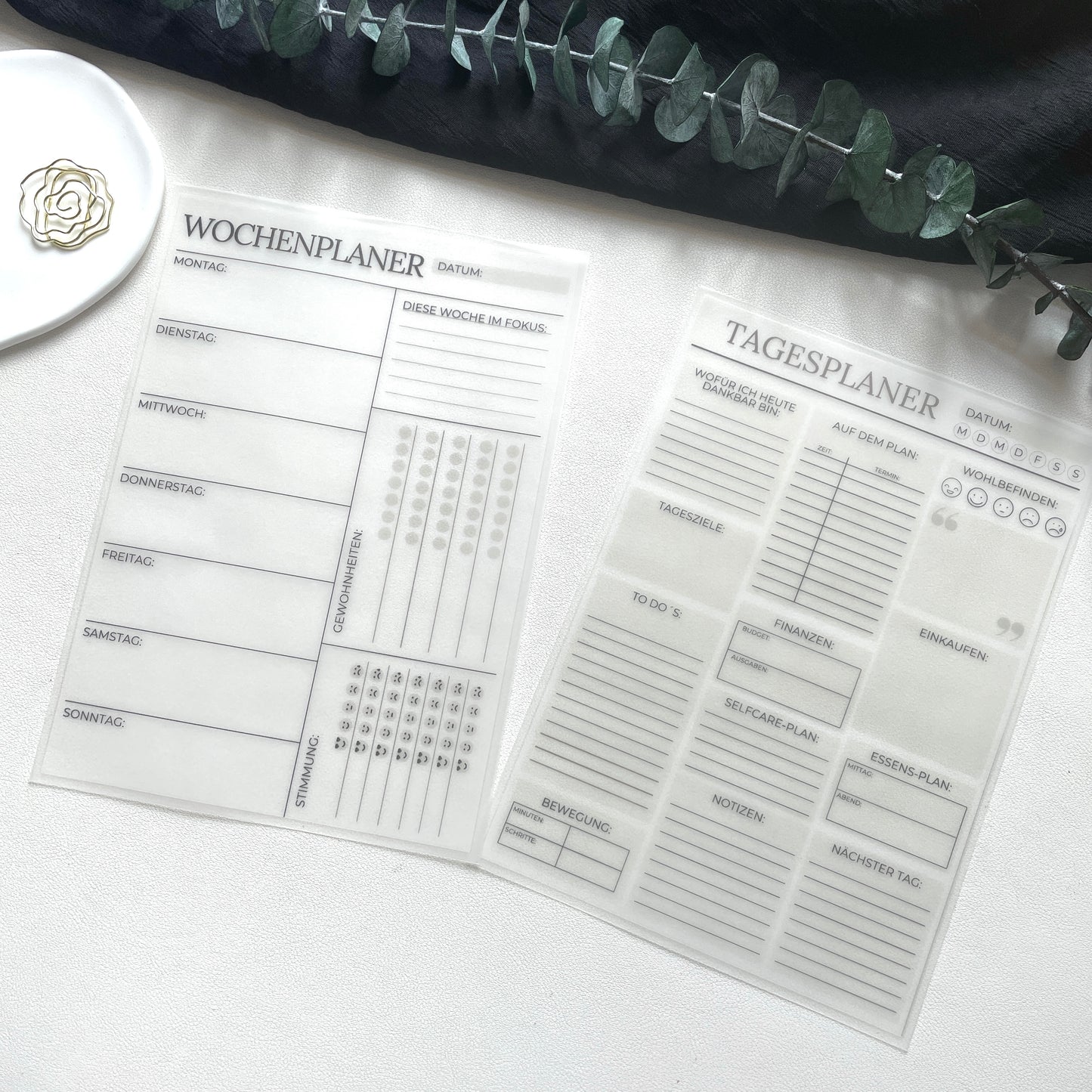 Wochenplaner/Tagesplaner | wiederverwendbar | A5