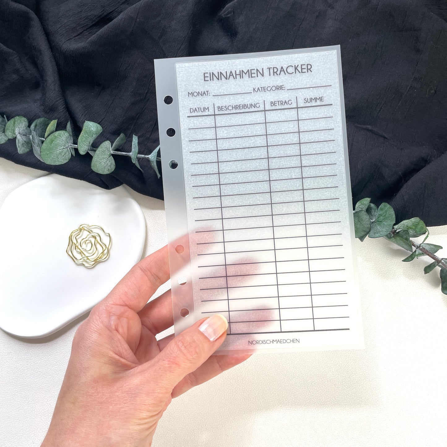Einnahmen Tracker wiederverwendbar | A5/A6