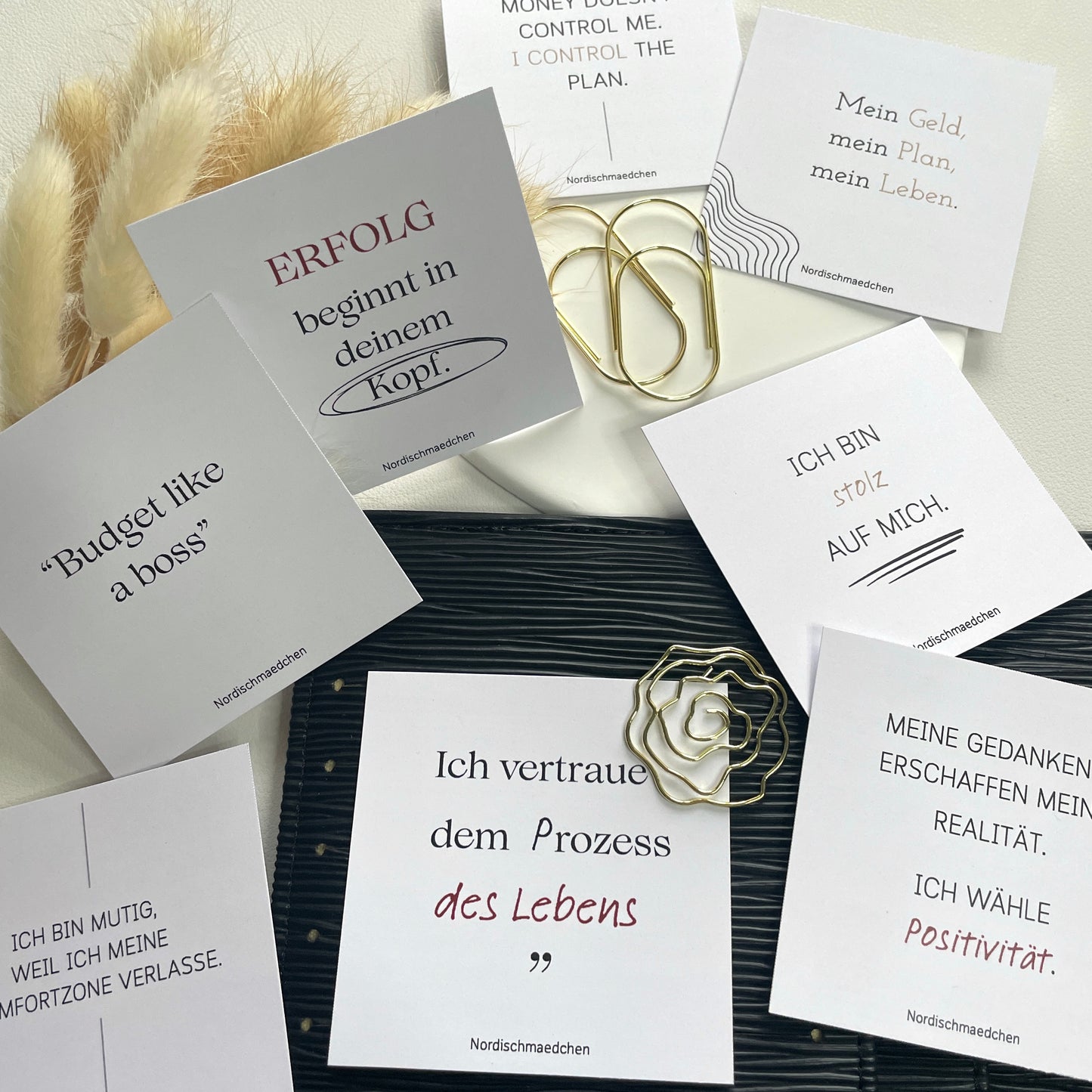 8 Affirmationskarten | Ästhetisches Set