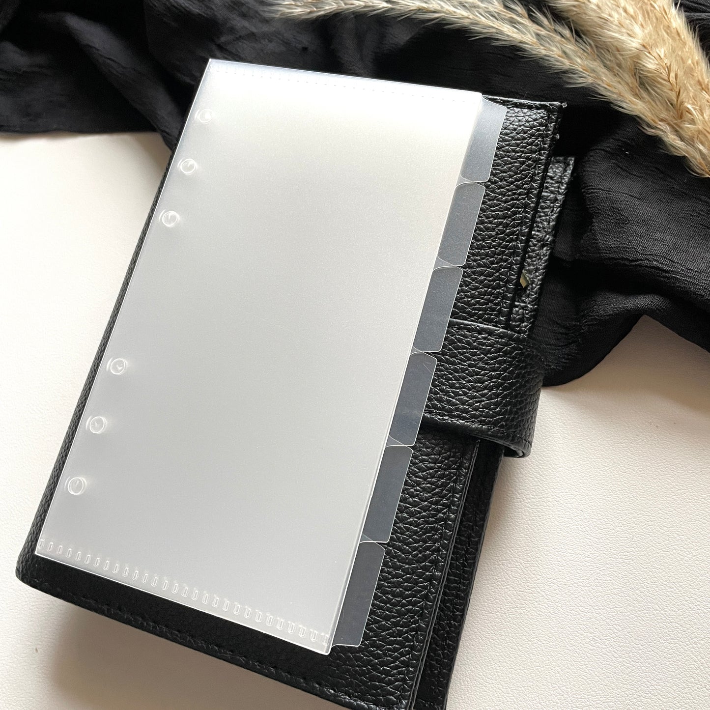 A6 Register mit Umschlag | Transparent