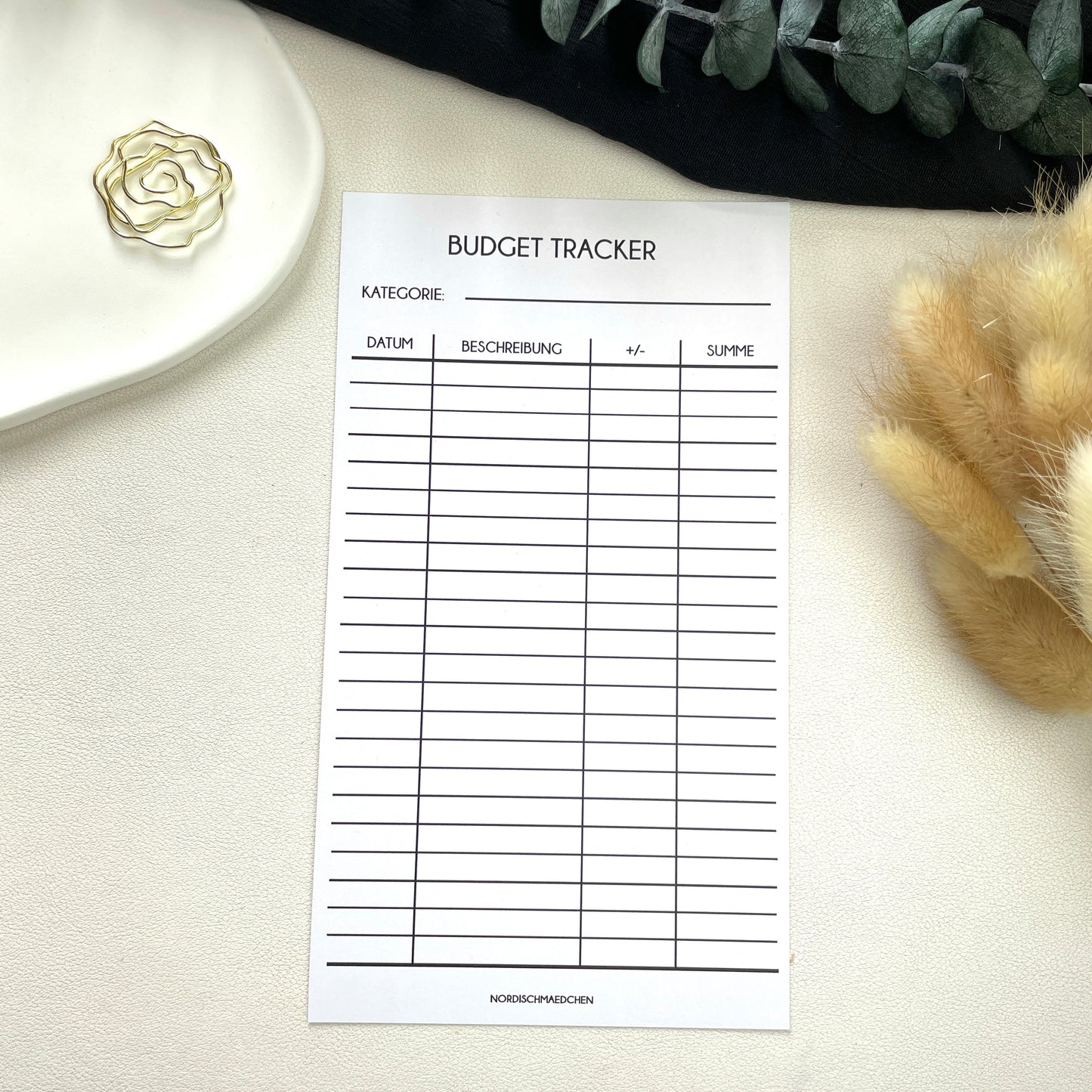 Budget Tracker Papier | A5 & A6
