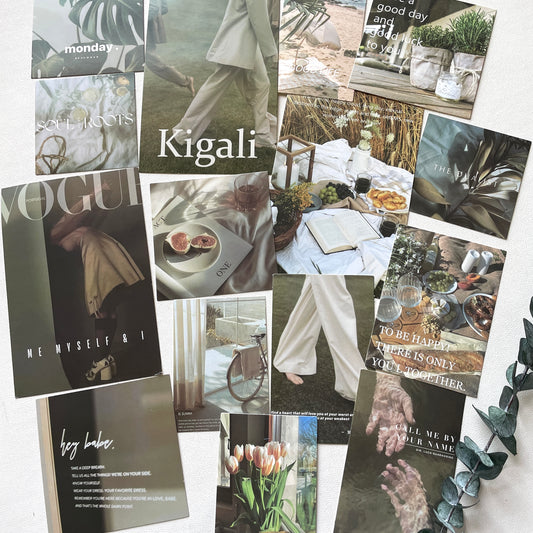 15 ästhetische Dekokarten | Set | Mode