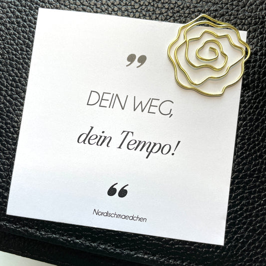 Affirmationskarte | Dein Weg, dein Tempo!
