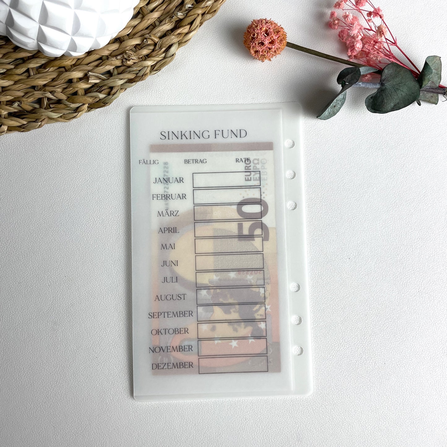 Sinking Fund Tracker + Wunschkategorie | A6