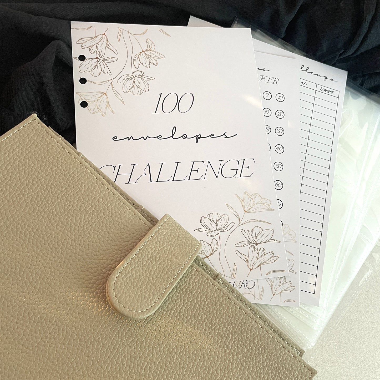 100 Envelopes Challenge | Set mit oder ohne Binder