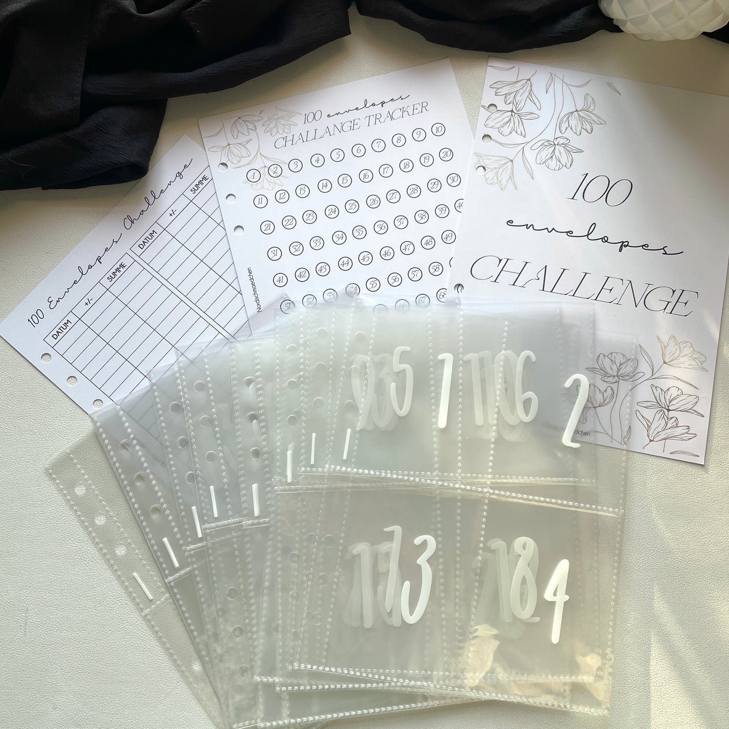 100 Envelopes Challenge | Set mit oder ohne Binder