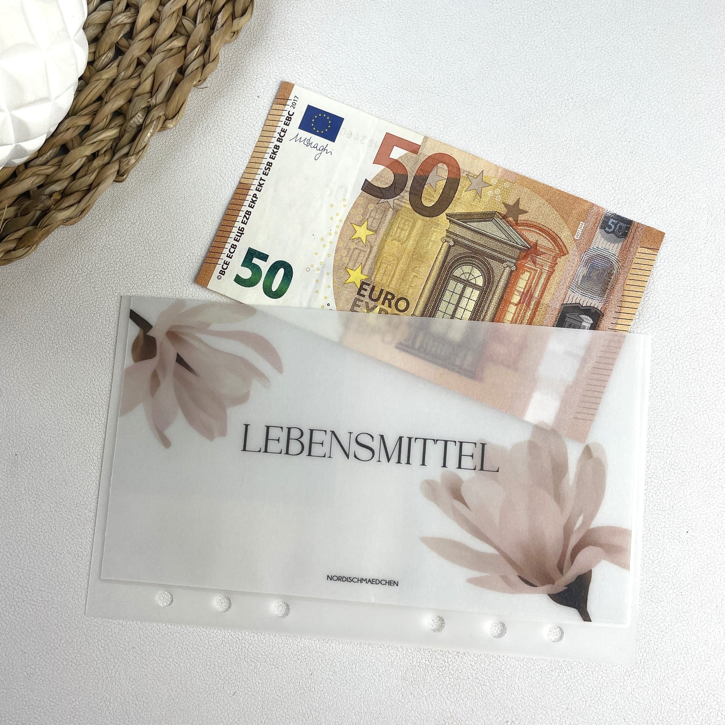 Geldumschläge personalisiert | Blumen Beige | A6 & A5