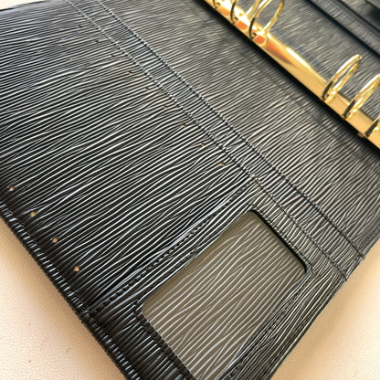 A5 Saffiano Budget Binder | 30 mm Goldringe