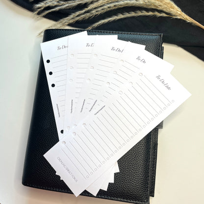 A5 & A6 To Do Liste Einlagen