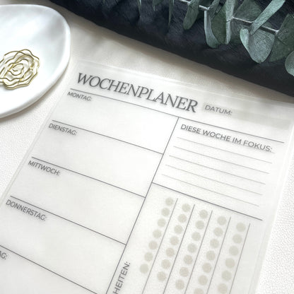 Wochenplaner/Tagesplaner | wiederverwendbar | A5