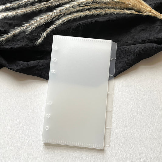 A6 Register mit Umschlag | Transparent