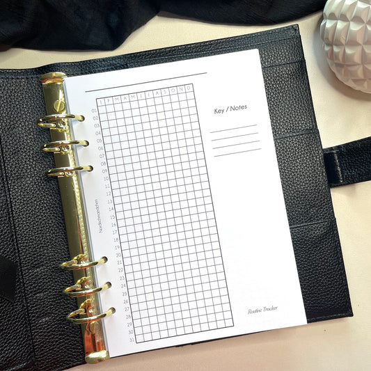 A5 & A6 Ringbuch Einlage | Routine Tracker