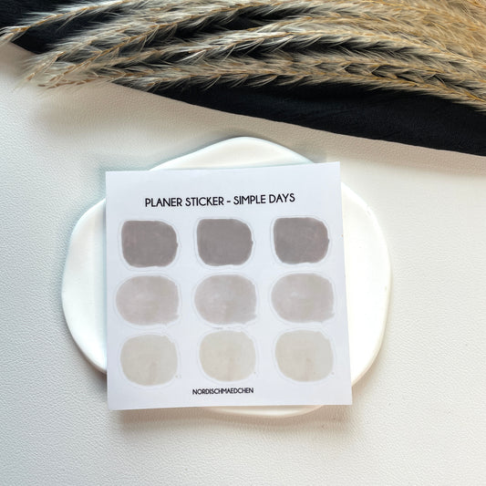 Planer Sticker – Simple Days