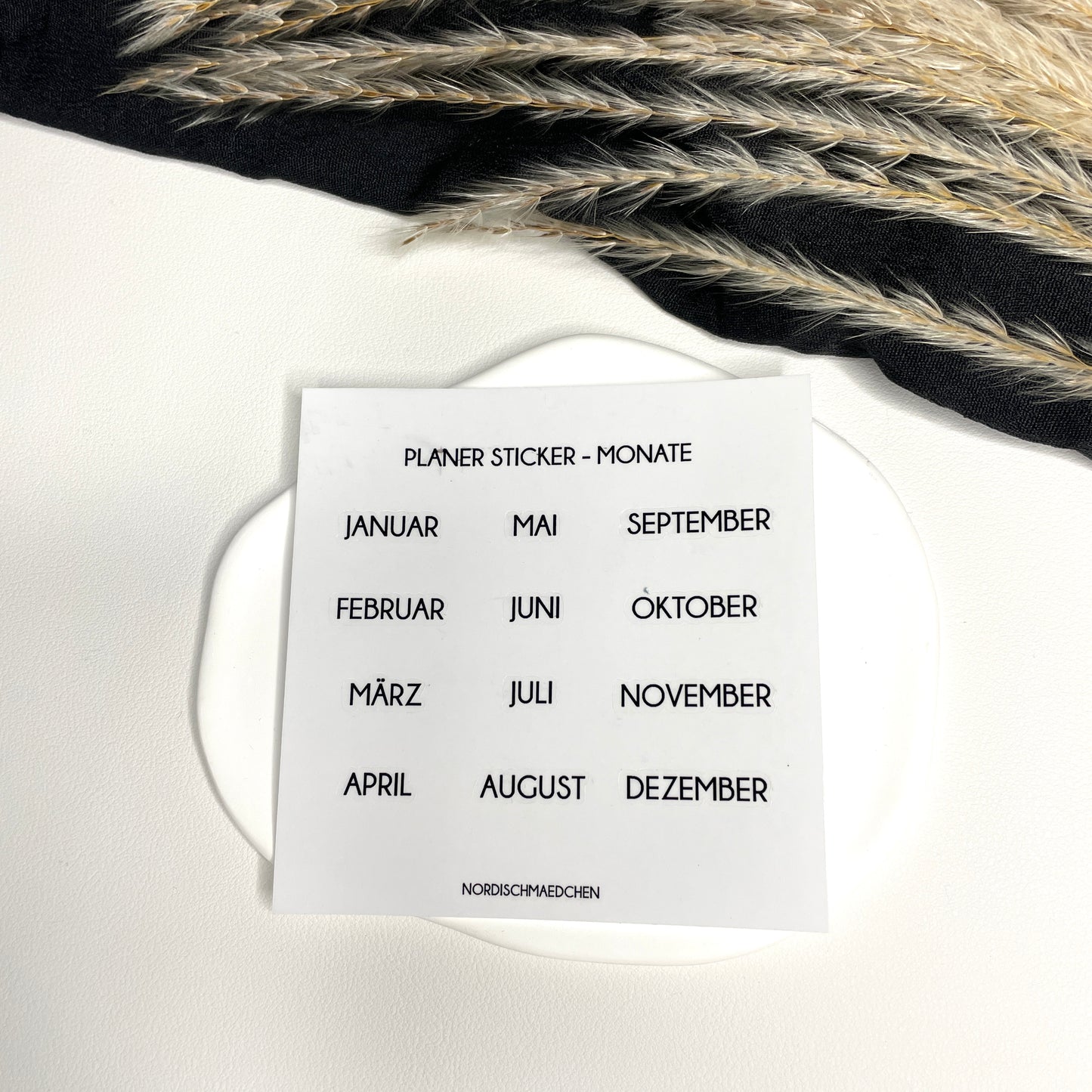 Planer Sticker – Monate | clean