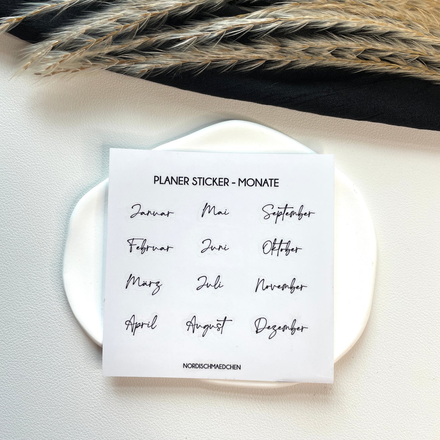 Planer Sticker – Monate | Handwritten