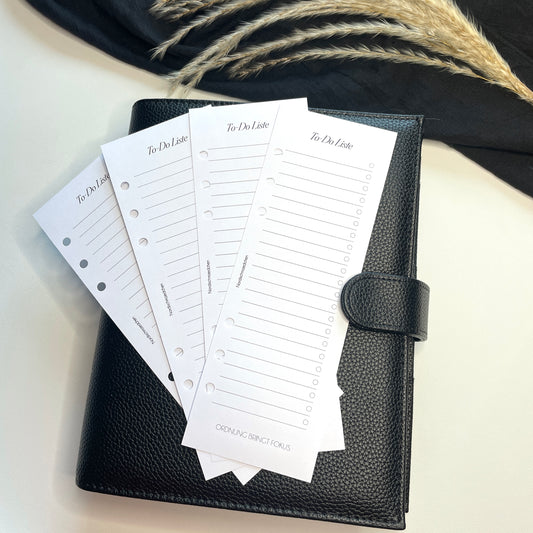 A5 & A6 To Do Liste Einlagen