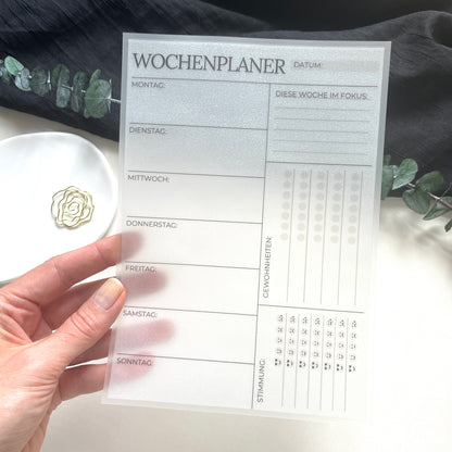 Wochenplaner/Tagesplaner | wiederverwendbar | A5