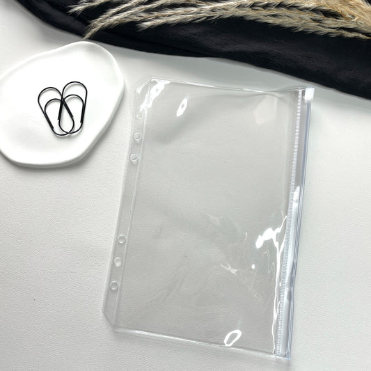 A5 Zipper Umschlag clear