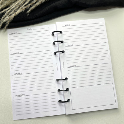 Binder-Ringe schwarz | 2er Set (Ø 15 mm)