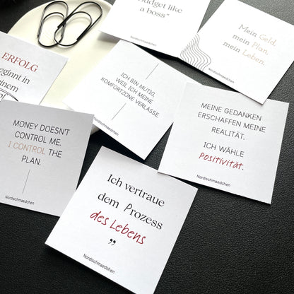 8 Affirmationskarten | Ästhetisches Set