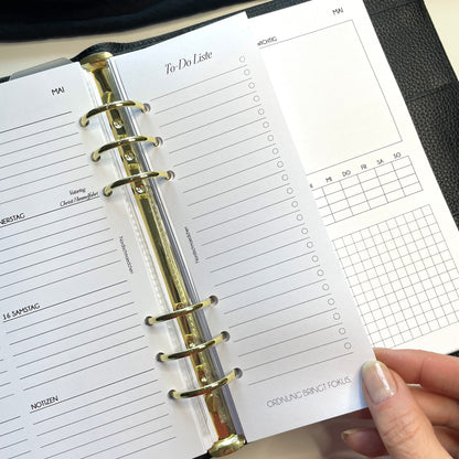 A5 & A6 To Do Liste Einlagen