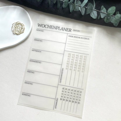 Wochenplaner/Tagesplaner | wiederverwendbar | A5