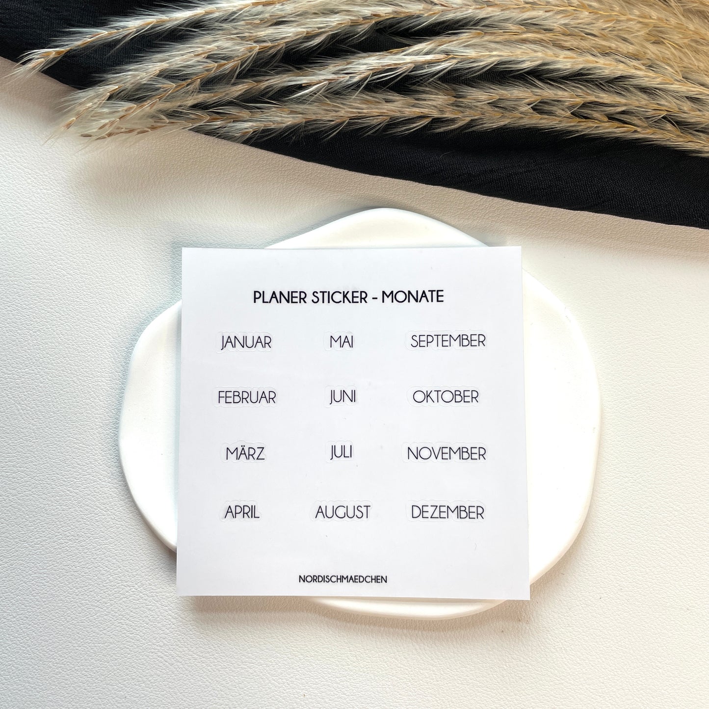 Planer Sticker – Monate | clean