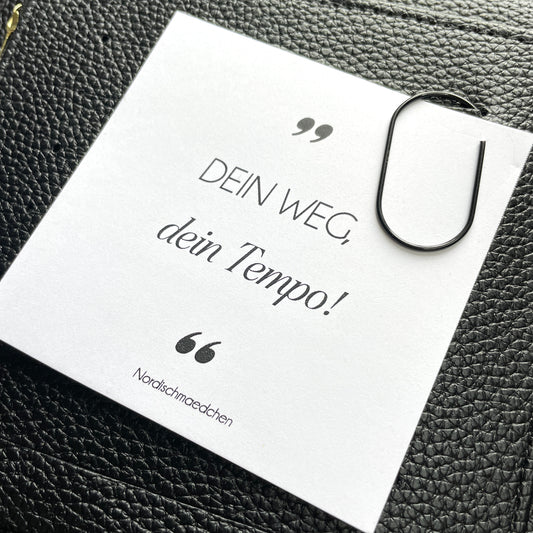 Affirmationskarte | Dein Weg, dein Tempo!