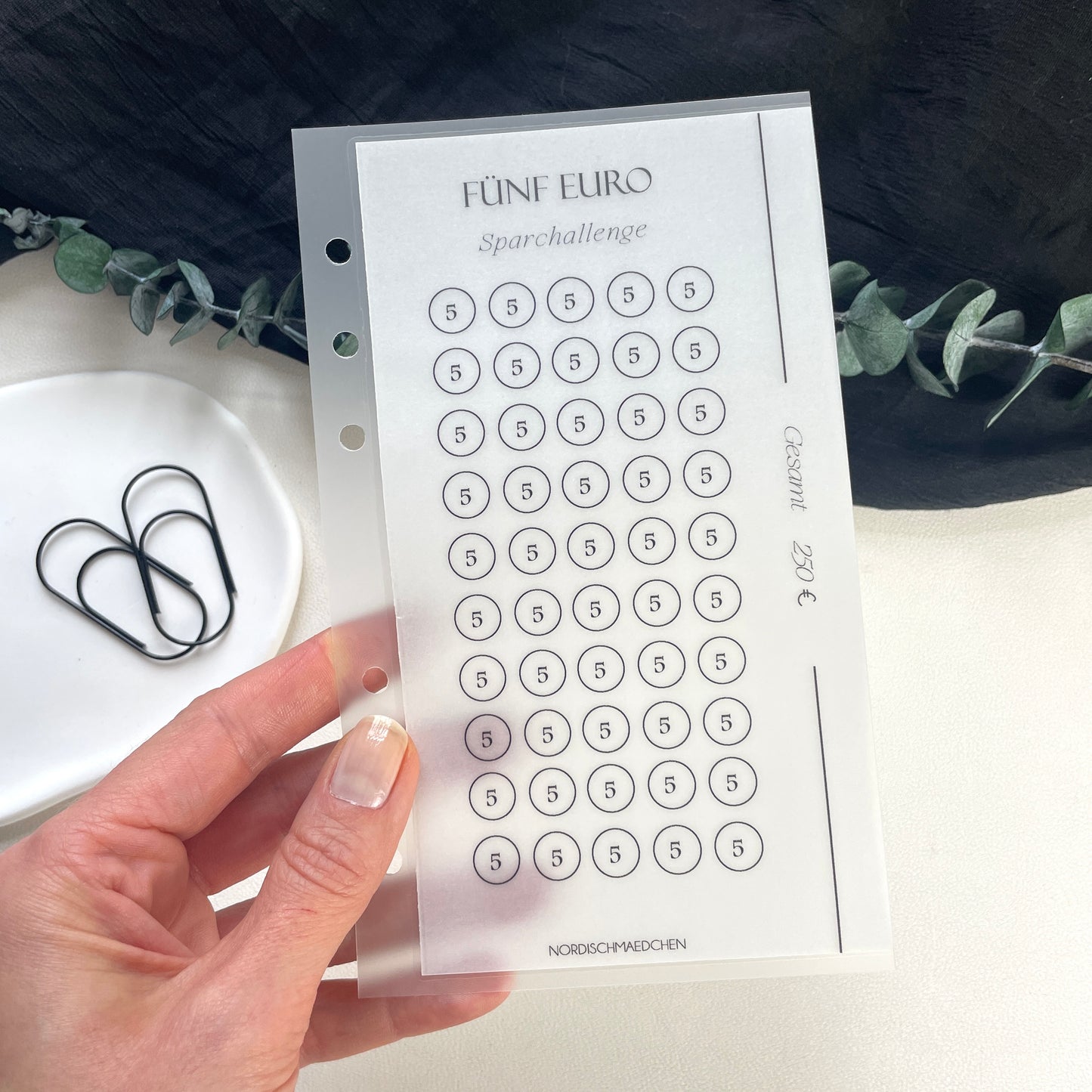 Sparchallenge A6 | 5 Euro | 10 Euro | 20 Euro | 50 Euro