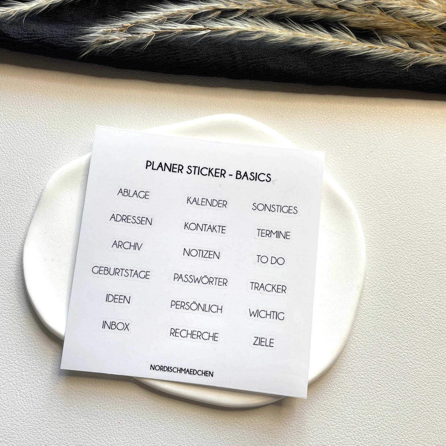 Planer Sticker | Basics