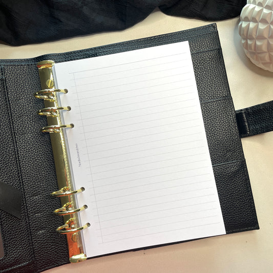 A5 & A6 Ringbuch Einlage | Liniert