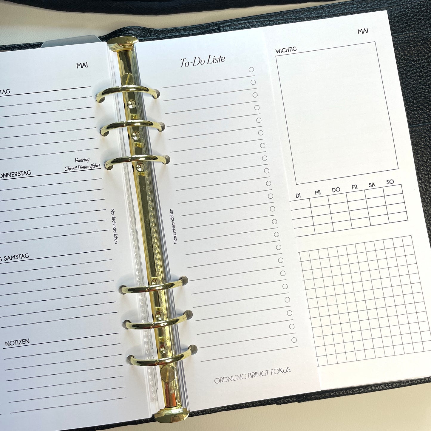 A5 & A6 To Do Liste Einlagen