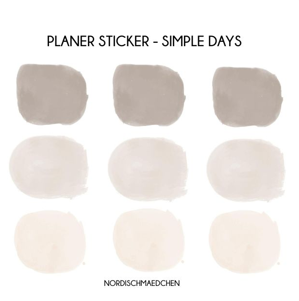 Planer Sticker – Monate | Simple Days